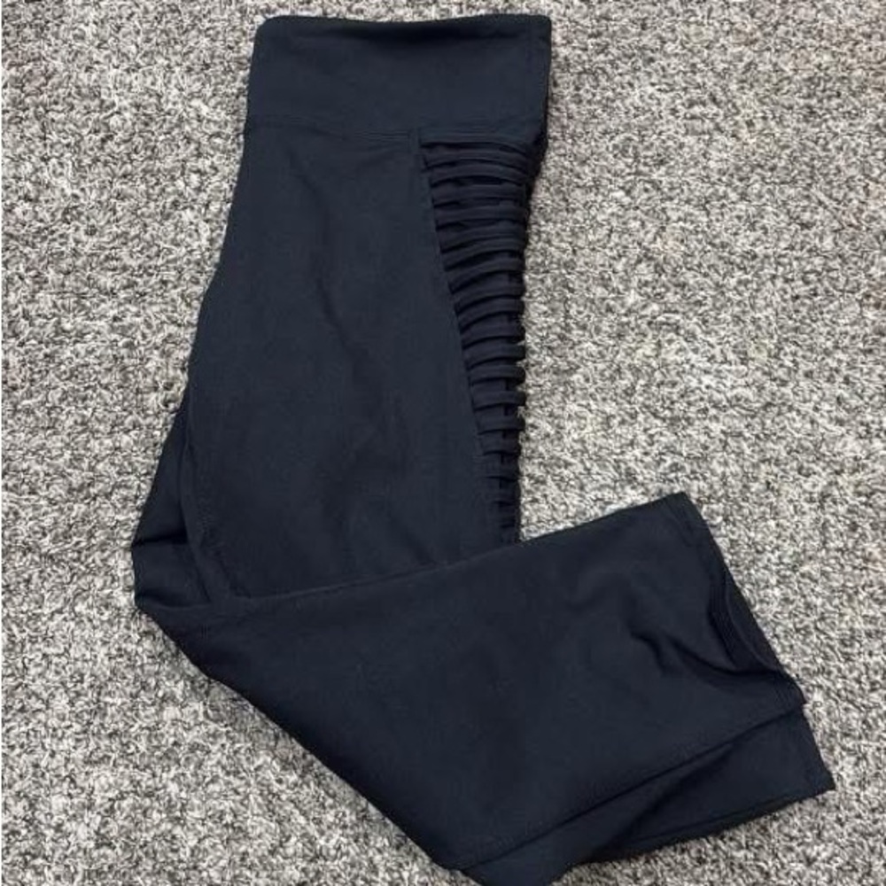 Fabletics Black Leggings with Comfort Fit and Stretch